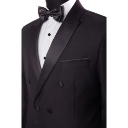 Costum Spencer Black, Tuxedo Double Breasted
